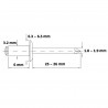 Rebite POP de Repuxo em Inox 306 ( 3.2 x 6 )