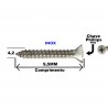 Parafuso Auto Atarraxante Chata Inox A2 304 4,2x9,5
