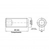 Parafuso Allen Sem Cabea Ao Liga M12 x 40 MA