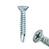 Parafuso Auto Brocante Cabea Chata Phillips 4,8 x 32 Zincado Branco