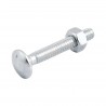 Parafuso Francs com Porcas Zincado Branco 1/2 x 4 ASME  B18.5