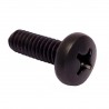 Parafuso Maquina Panela Zincado Preto M3 x 12MM Din 7985 (Din en Iso 7045)