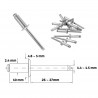 Rebite POP Repuxo Alumnio 210 ( 2.4 x 10 )