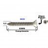 Parafuso Auto Atarraxante Chata Inox A2 304 5,5x80