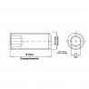 Parafuso Allen Sem Cabea Ao Liga M2,5 x 5 MA
