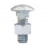 Parafuso Francs com Porcas Zincado Branco 1/2 x 4 ASME  B18.5