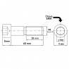Parafuso Cabea Cilindrica com Sextavado Interno Allen M8x60 M8-1.25x60 MA