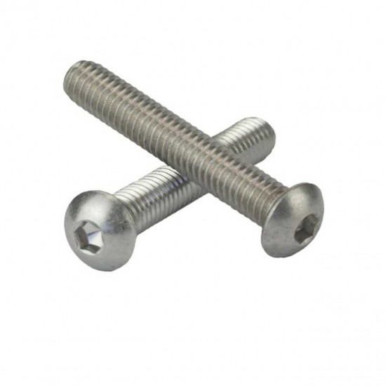 Parafuso Sextavado Interno Allen Abaulada Inox MA 4 X 12 A2 304 Allen M4-0.70X12 A2
