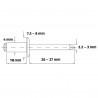Rebite POP de Repuxo Alumnio Preto 416 ( 4.0 x 16 )