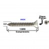 Parafuso Auto Atarraxante Chata Inox A2 304 2,9x13