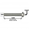 Parafuso Sextavado Interno Allen Abaulada Inox MA 3 X 10 A2 304 Allen M3-0.50X10 A2